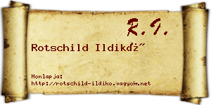 Rotschild Ildikó névjegykártya