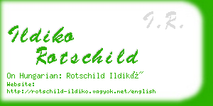 ildiko rotschild business card